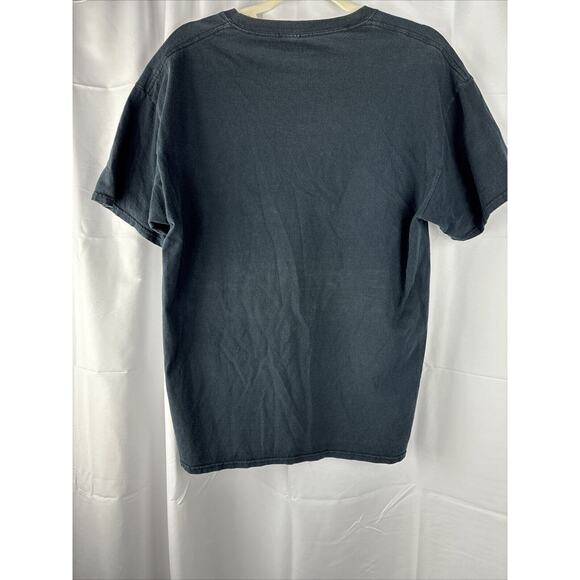 Bob Ross Mens Shirt Black Size Large Short‎ Sleeve Crewneck Graphic Painter Read - Picture 7 of 11